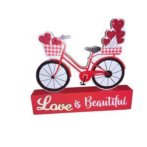 Love is beautiful Valentines Bike Sign